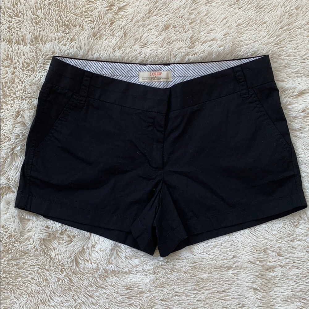 NWT J Crew Black chino shorts with 3 inch inseam